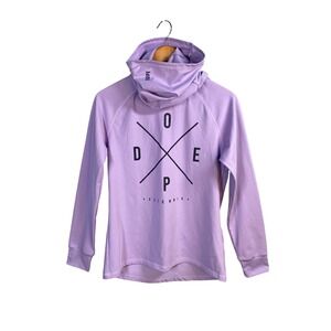 Dope Snow Snuggle Base Layer Top Womens Small Mask Fleece Snowboard Skiing